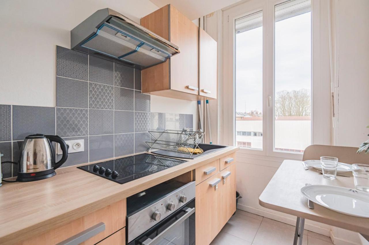 Appartement Le Clair Logis, gare centre à Reims Extérieur photo